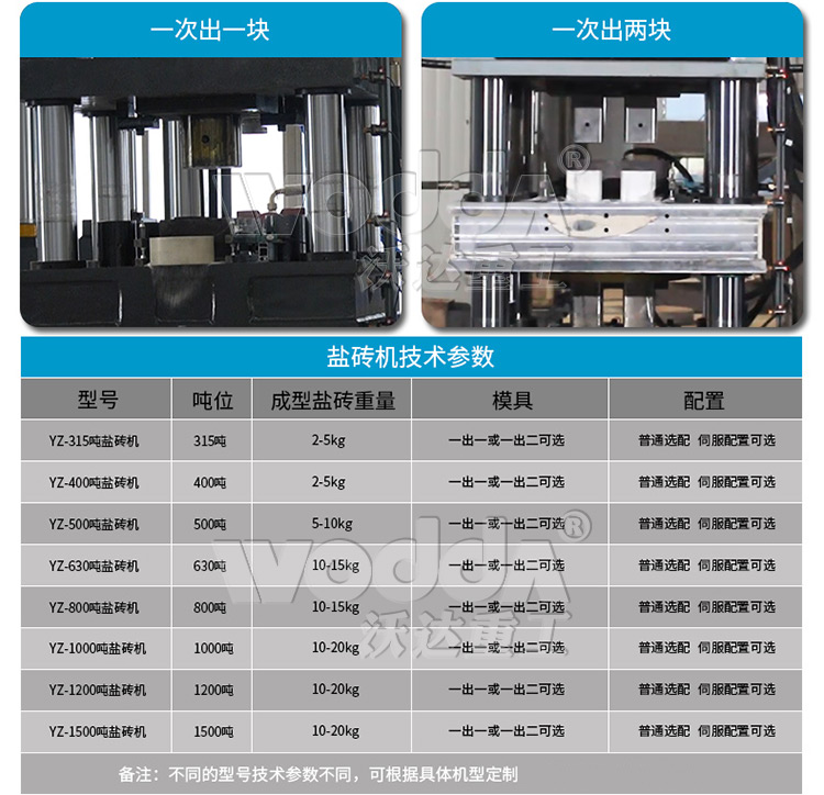 全自動鹽磚機技術(shù)參數(shù)